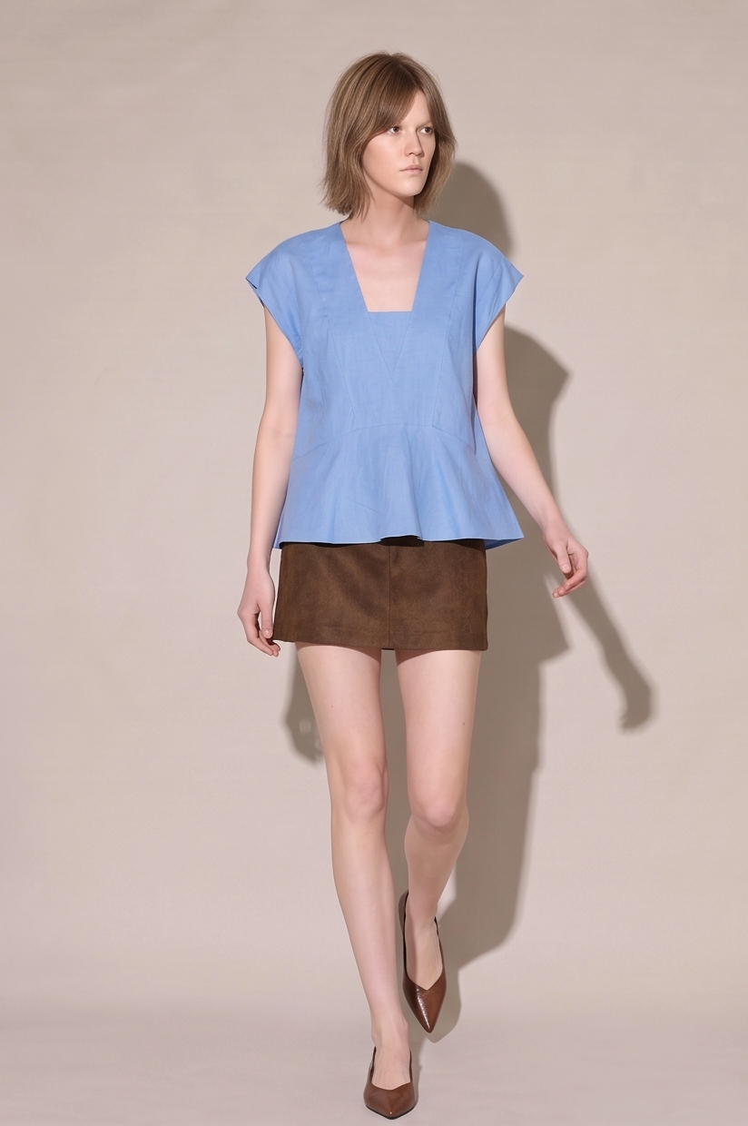 IRIS Flared Peplum Top
