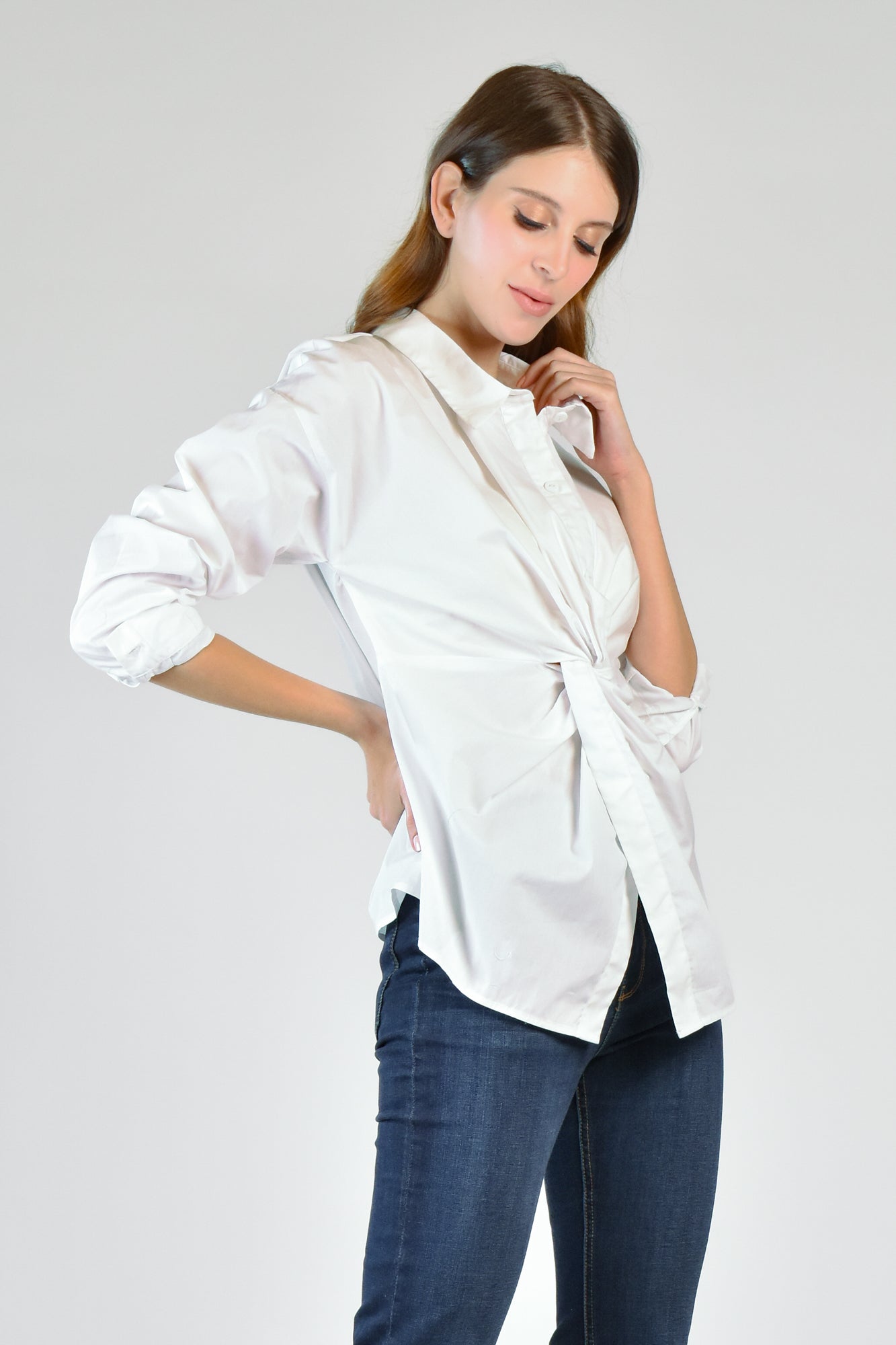 BEY Twist Front Top (Off White)
