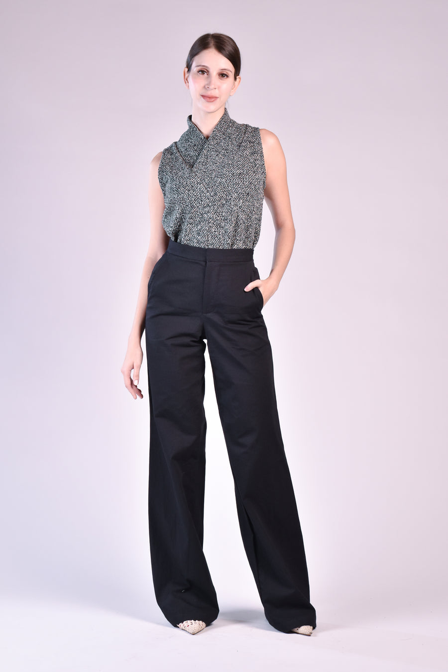 CARGILL Sleeveless Top (Metallic Gray)