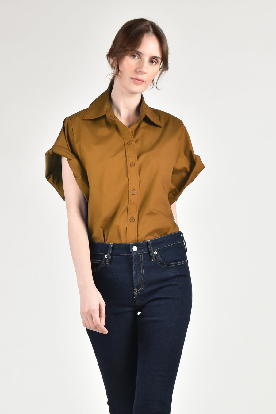 CLEMONTE Button Down Shirt (Caramel)