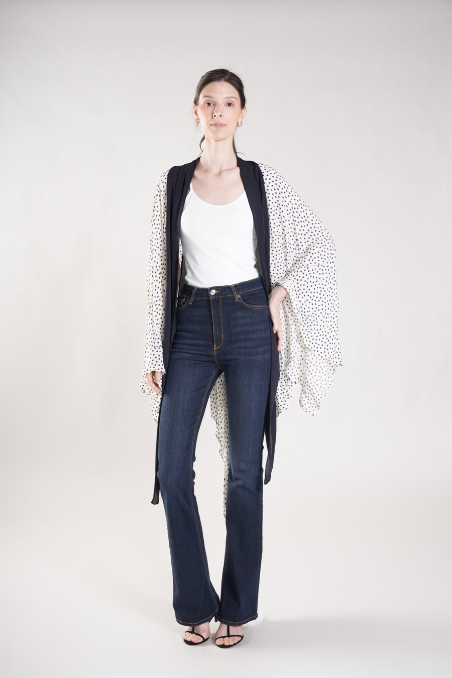 HUMPHRIES Two-Way Draped Kimono