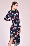 VINA Mutton Sleeve Midi Dress