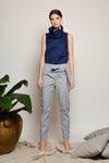 HANALEI Tie Front Trousers (Light Gray)