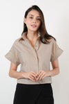 EMILION Two-Pocket Top (Khaki)