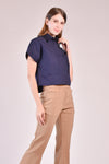 EMILION Two-Pocket Top (Navy)