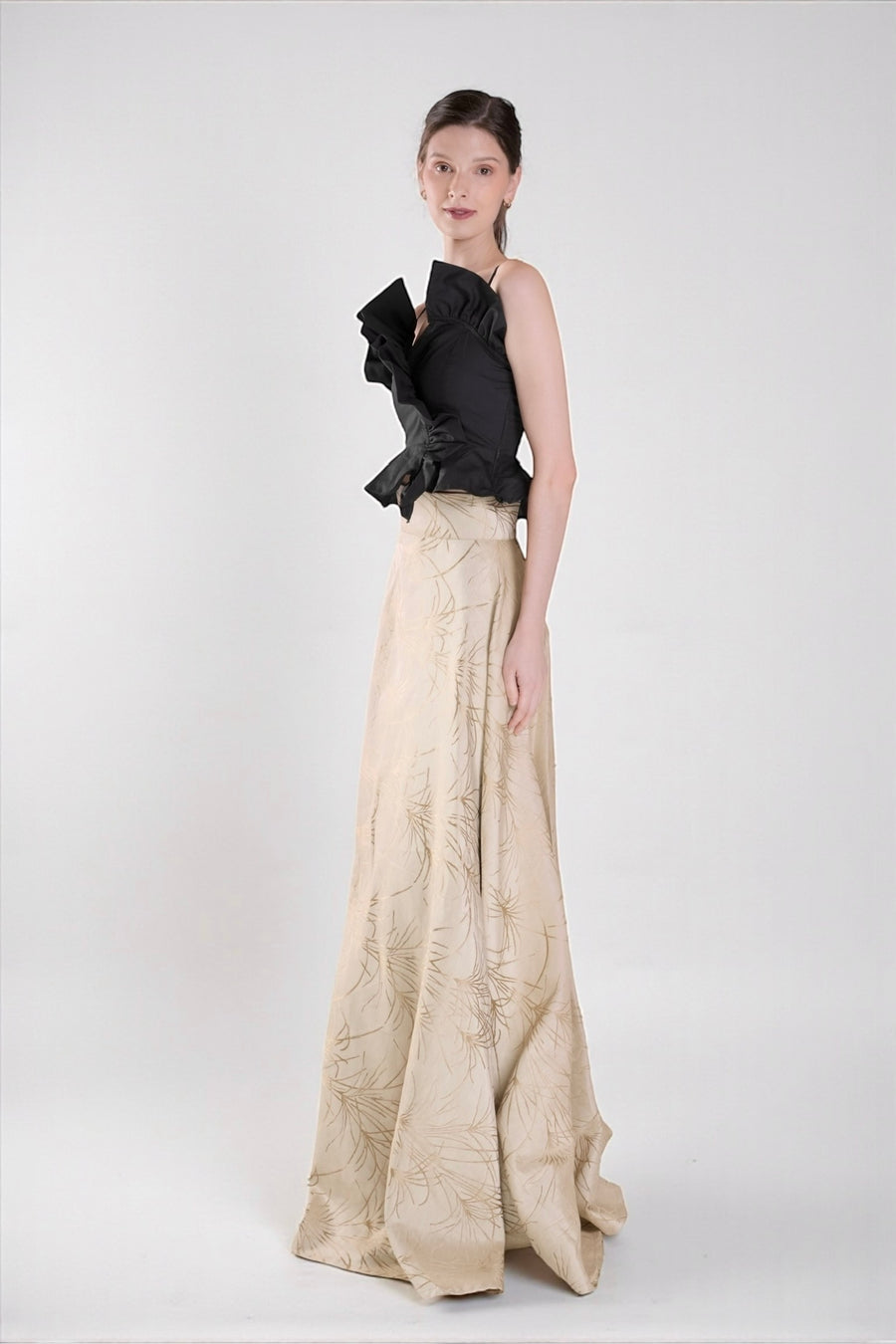 BENNET Floral Ball Skirt (Mocha)