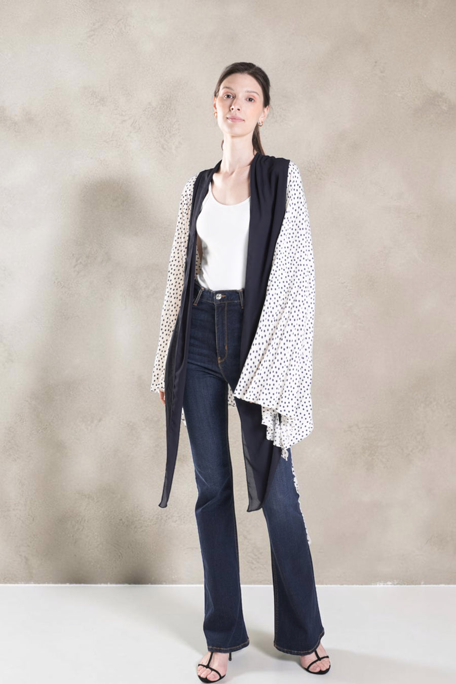HUMPHRIES Two-Way Draped Kimono