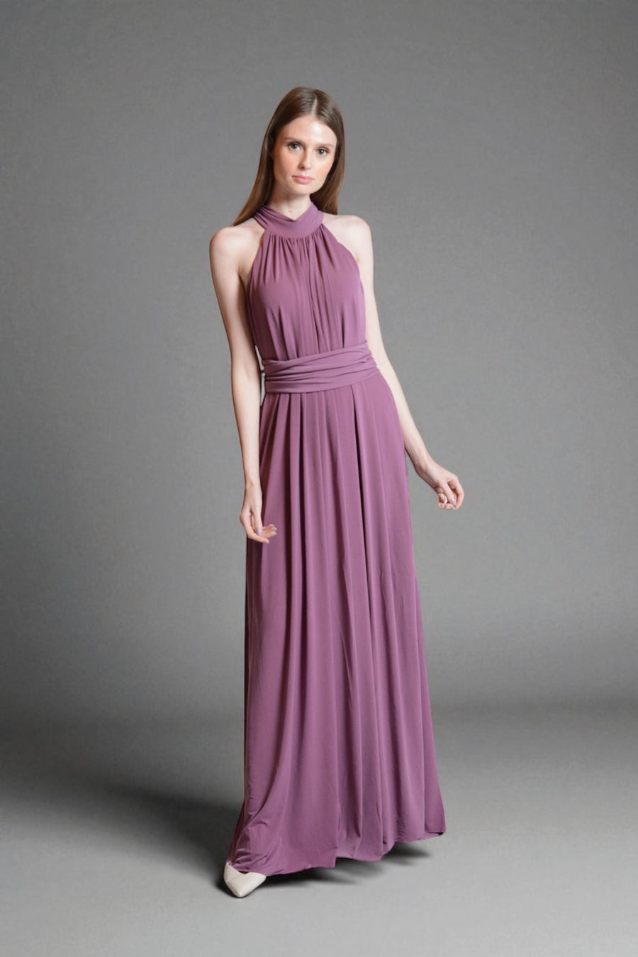 LEXINGTON Halter Gown (Mulberry)
