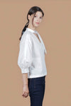 LAUDER Buckle Neck Detail Top