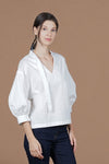 LAUDER Buckle Neck Detail Top