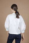 LAUDER Buckle Neck Detail Top