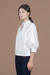LAUDER Buckle Neck Detail Top