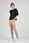 DEFOE Peasant Top (BLACK)