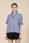 SILVA Oversized Top (Blue Stripes)