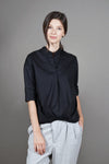 VEGA Pleated Hem Top (Black)