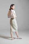 CARNEGIE Bow Detail Skirt (Khaki)
