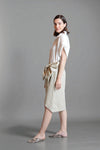 CARNEGIE Bow Detail Skirt (Khaki)