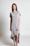 GWYNETH High Neck Jersey Dress
