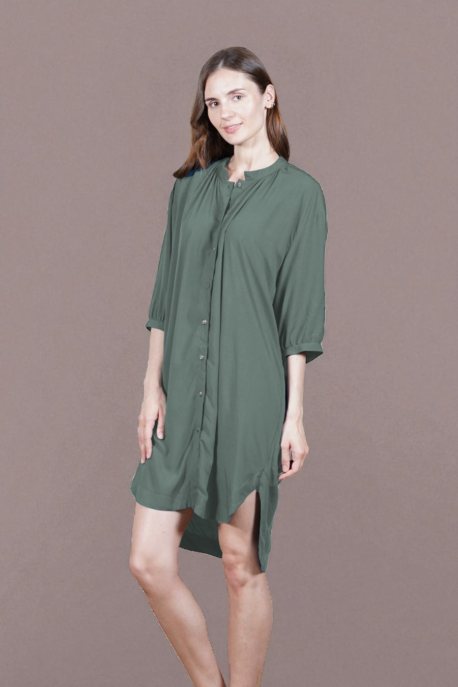 AMANGIRI Shirtdress (Olive)