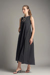 TECERUMA Back Detail Maxi Dress (BLACK)