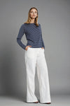 EHAKO Striped Pullover (Navy)