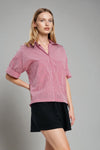 SILVA Oversized Top (Red Stripes)