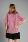 SILVA Oversized Top (Red Stripes)