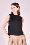 JEAN Cowl Neck Top (Black)