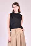 JEAN Cowl Neck Top (Black)