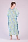 KELLY Kaftan Maxi Dress (Light Teal and Seafoam)