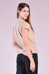 KOVAN Standing Collar Top (Latte)