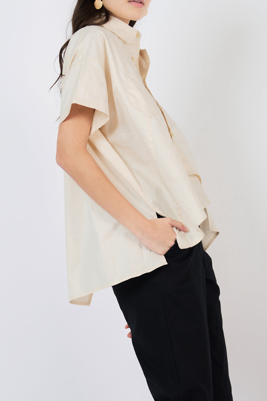 MALHER Origami Cut Top (Cream)