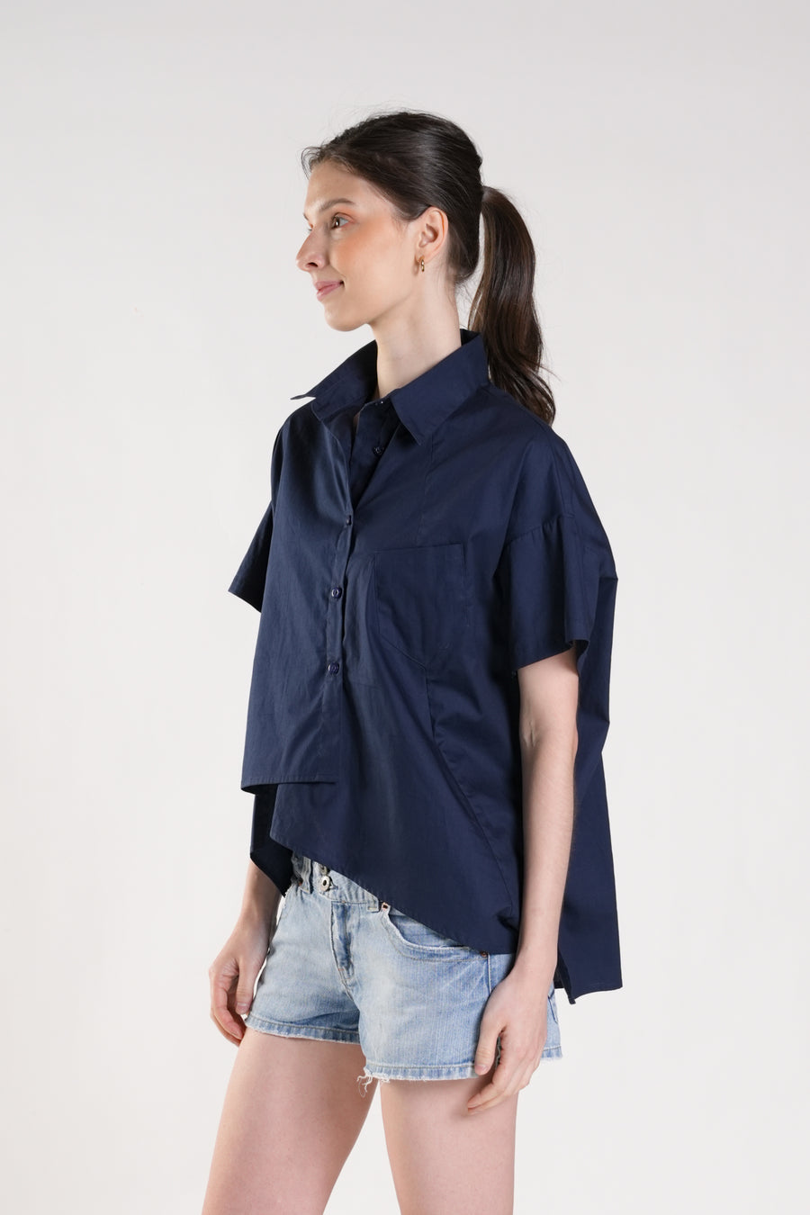 MALHER Origami Cut Top (Beige) (Copy)