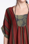 NUI Kaftan with Combi (Striped Rust)