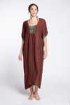 NUI Kaftan with Combi (Striped Rust)