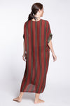 NUI Kaftan with Combi (Striped Rust)