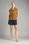 RIVOLI Wide Placet Top (Caramel)