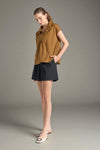 RIVOLI Wide Placet Top (Caramel)