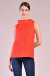 SALVIA Side Collar Top (CANDY RED)