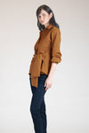 ARLES Draped Tie Shirt (Spice)