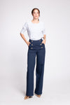 CLIVE Sailor High Waist Trousers (Navy)