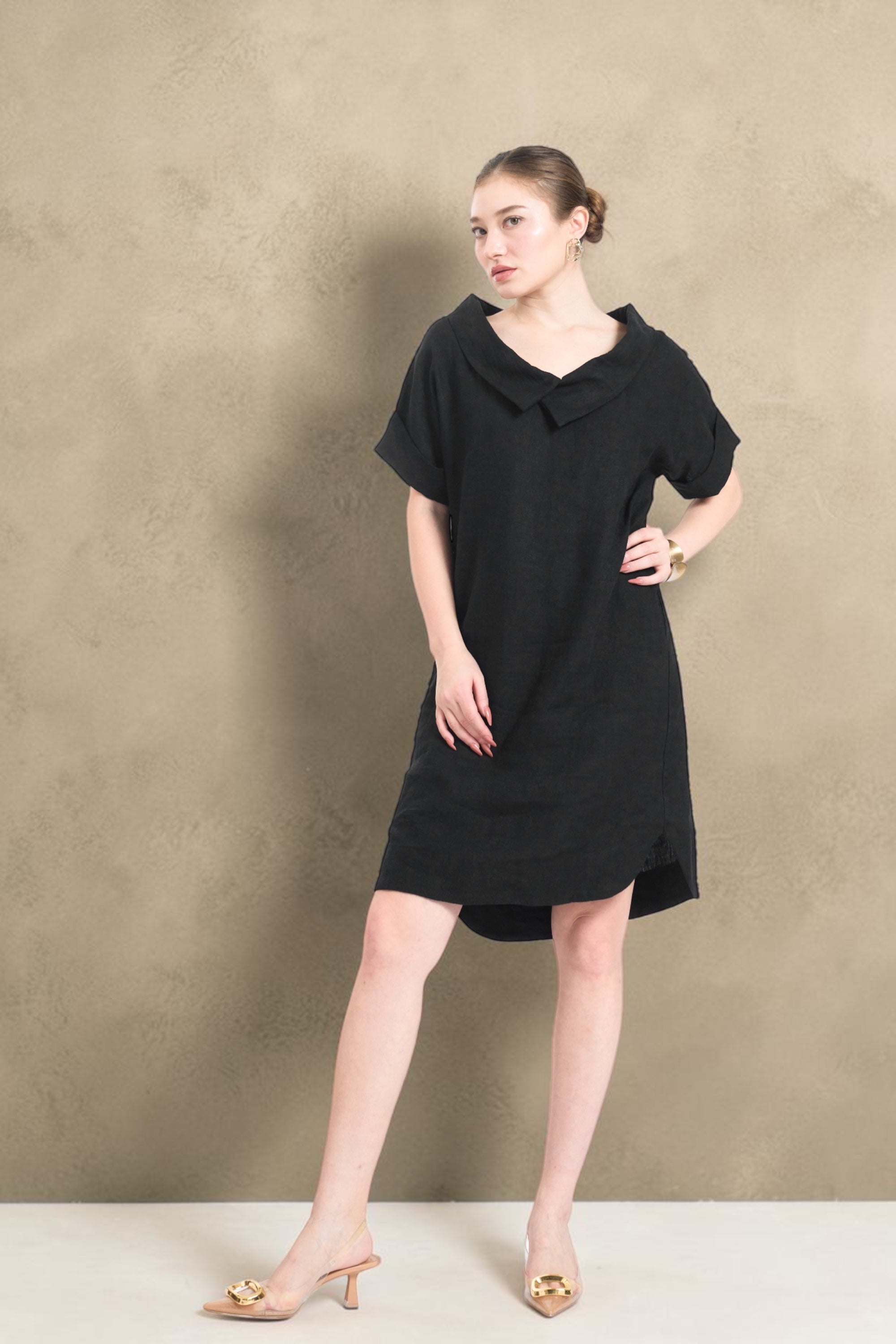 YOKO Origami Collar Dress