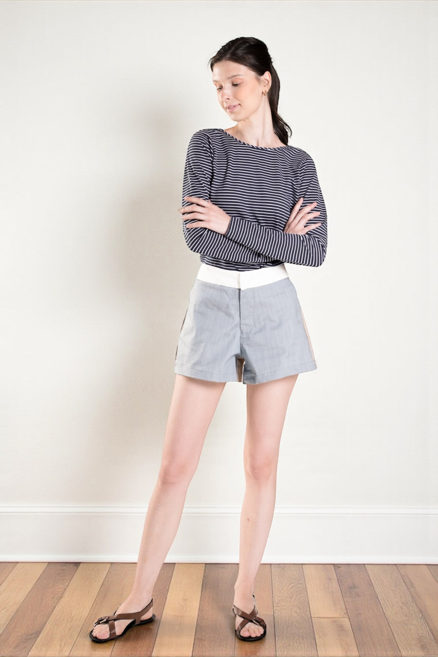 MORTES Color Blocked Shorts