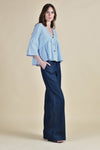 OCATA Bell Sleeve Top (Lt Chambray)