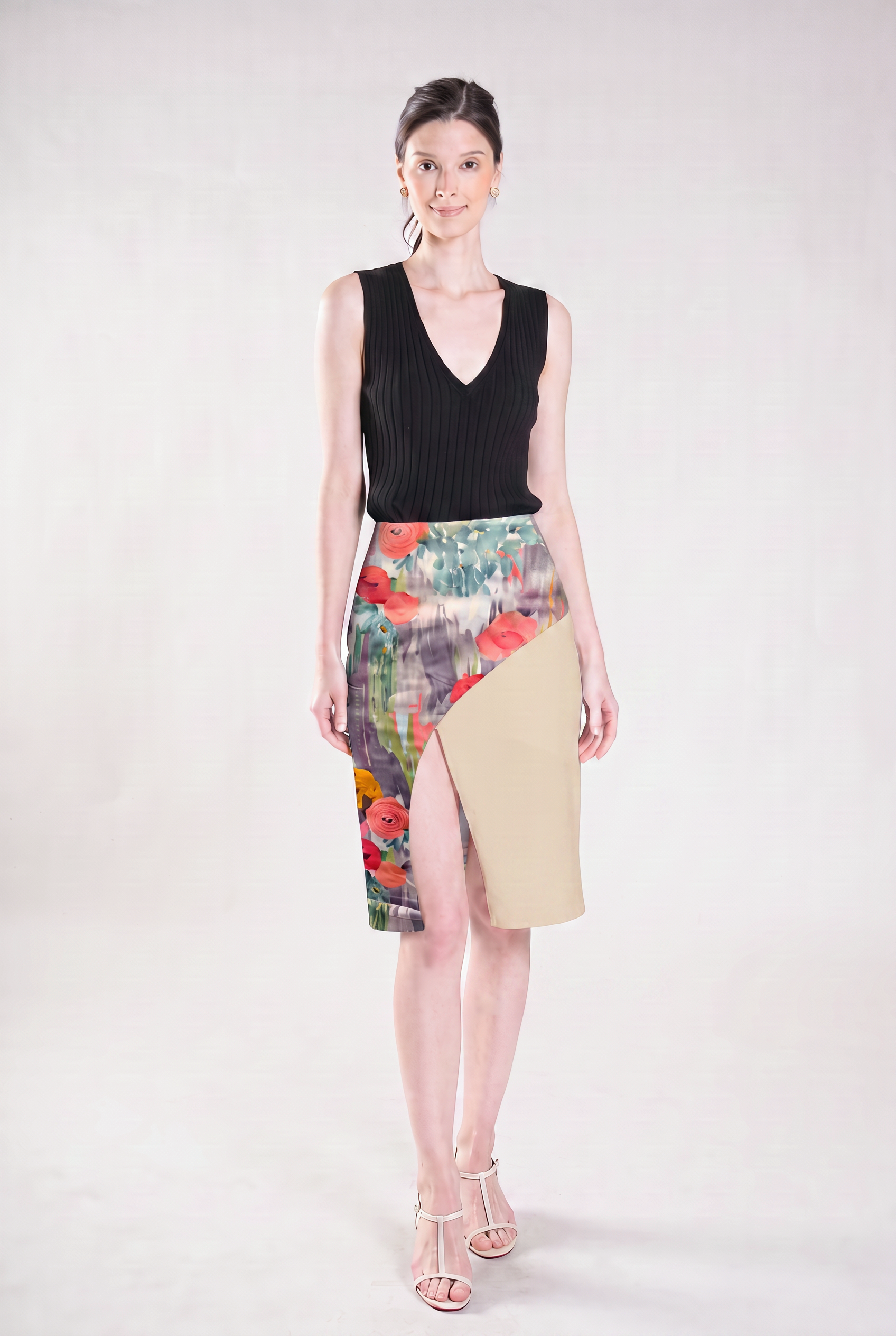 CAMOEN Faux Overlap Skirt