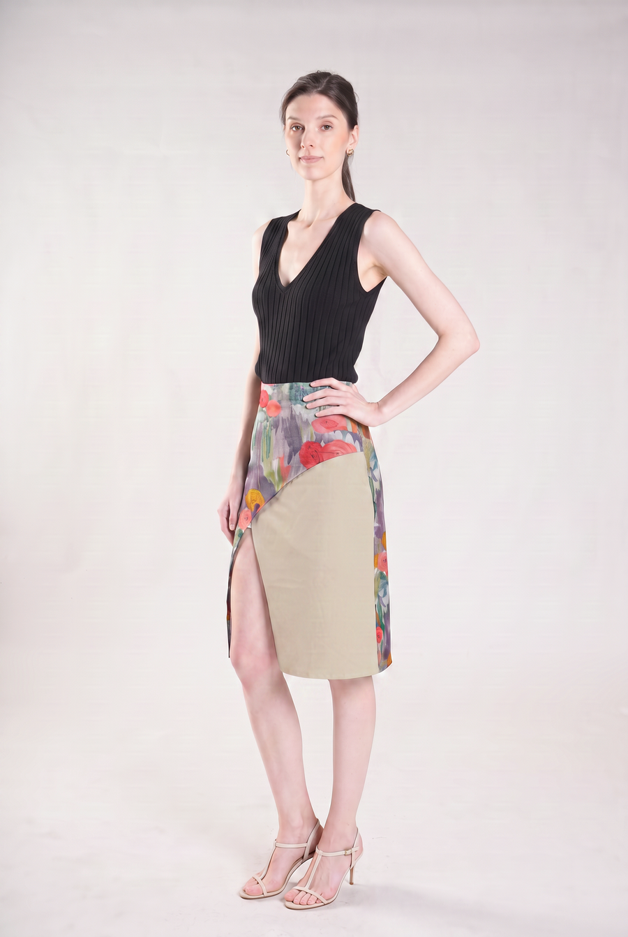 CAMOEN Faux Overlap Skirt