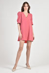 AMEPELA Dress with Full Sleeve (Strawberry Pink)