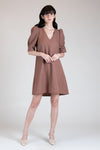 AMEPELA Dress with Full Sleeve (Walnut)