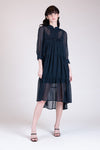 AQUITANE Tiered Dress (MIDNIGHT)
