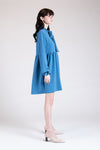 BIARRITZ Swiss Dot Dress (BLUE)